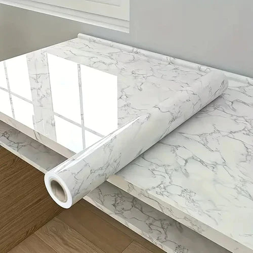 Papel de Parede Efeito Mármore Autoadesivo | LuxeMarble