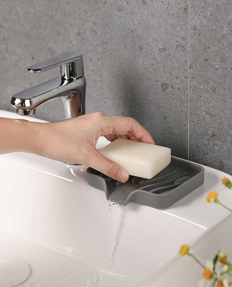 Suporte para Sabonete de Silicone Antiderrapante | FlexSoap